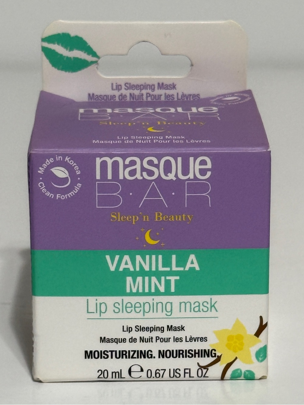 Masque Bar lip sleeping mask - Vanilla Mint